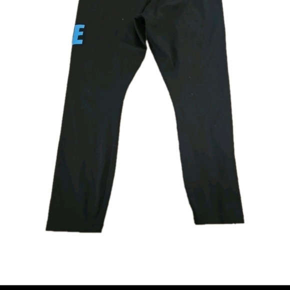 Nike One Womens Black Cropped Compression Workout Stretch Leggings With Logo M - Picture 5 of 12